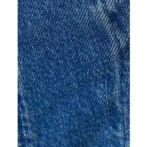 Geniş Kısa Paça Kot Pantolon Düğmeli Yüksek Bel - Sandra Jeans - KOTON - 4SAL40087MD - ORTA İNDİGO - 31/32