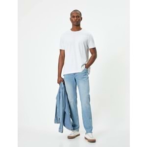 Slim Fit Kot Pantolon - Brad Jean - KOTON - 4SAM40107ND - AÇIK İNDİGO - 34/30