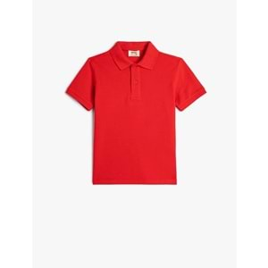 Erkek Çocuk Basic Polo Yaka Tişört Kısa Kollu Pamuklu 4SKB10152TK