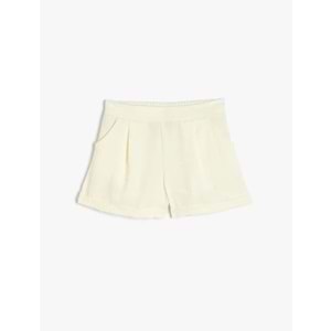 Kız Çocuk Basic Beli Bağlamalı Cepli - KOTON - 4SKG40066AW - EKRU - 5-6 YAŞ