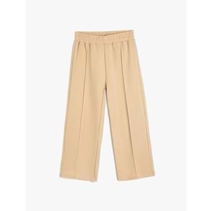 Kız Çocuk Giyim Eşofman Altı - KOTON - 4SKG40225AK - BEJ - 6-7 YAŞ