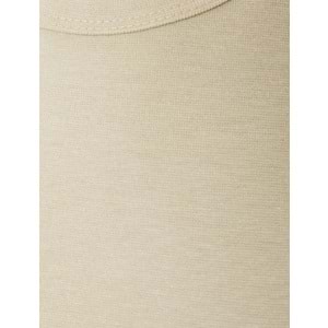 Basic Atlet Bisiklet Yaka Slim Fit - KOTON - 4SAK10062UK - BEJ - M