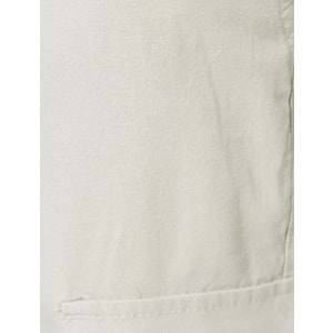 Erkek Giyim Keten Kargo Pantolon Beli Bağcıklı - KOTON - 4SAM40054HW - BEJ - 48