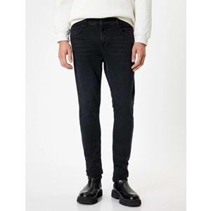 Erkek Giyim Skinny Fit Kot Pantolon - Michael Jean - KOTON - 5WAM40172ND - SİYAH - 30/30