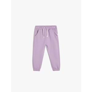 Kız Bebek Giyim Basic Jogger Eşofman Altı Beli Lastikli Pamuklu 5WMG40039AK