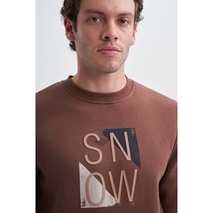 CAZ 5138 3 İPLİK SWEAT - CAZADOR - 24KCEEO05138 - KAHVERENGİ - L