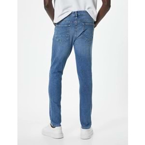 Skinny Fit Kot Pantolon - Michael Jean - KOTON - 4SAM40108ND - AÇIK İNDİGO - 32/32