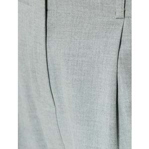 Kumaş Pantolon Crop Paça Cepli Pile Detaylı - KOTON - 5WAK40008PW - GRİ - 44