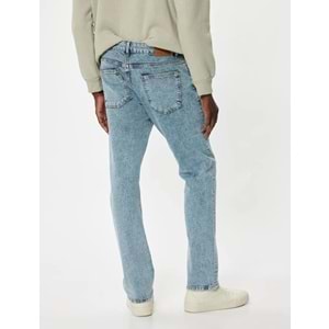 Straight Fit Kot Pantolon - Mark Jean - KOTON - 5WAM40155ND - AÇIK İNDİGO - 34/30