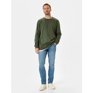 Slim Fit Kot Pantolon - Brad Jean - KOTON - 5WAM40168ND - ORTA İNDİGO - 34/30