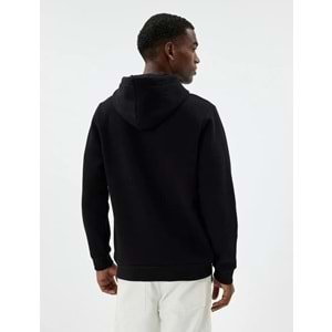 Kapşonlu Sweatshirt Basic Pamuk Karışımlı 5WAM70001MK