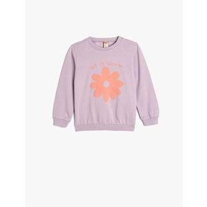 Kız Bebek Çiçekli Sweatshirt 5WMG10114AK