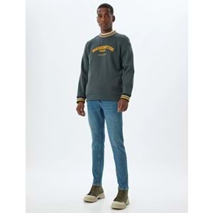 Skinny Fit Kot Pantolon - Michael Jean - KOTON - 5WAM40012ND - ORTA İNDİGO - 32/30