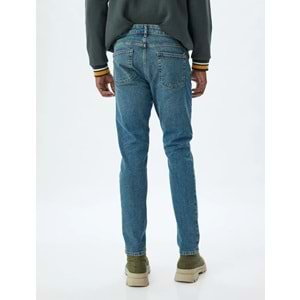 Skinny Fit Kot Pantolon - Michael Jean - KOTON - 5WAM40012ND - ORTA İNDİGO - 32/30