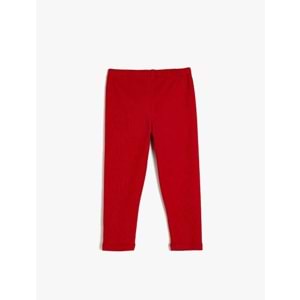 Kız Bebek Giyim Tayt - KOTON - 5WMG40062AK - BORDO - 18-24 AY