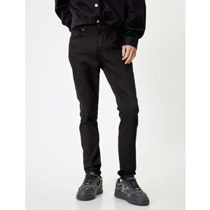 Super Skinny Fit Kot Pantolon - Justin Jean - KOTON - 5WAM40024ND - SİYAH - 30/30