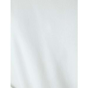 Basic Sweatshirt Bisiklet Yaka - KOTON - 5WAL10192IK - EKRU - S