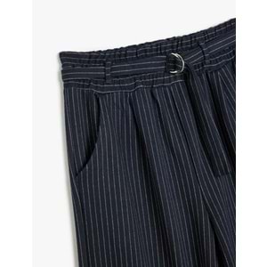 Kız Çocuk Pantolon Kemer Detaylı - 5WKG40149AK - 5-6 YAŞ