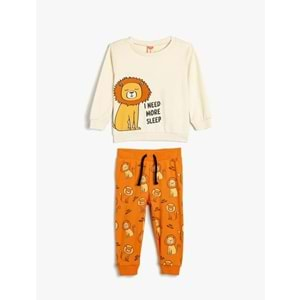 Erkek Bebek Pijama Takımı Uzun Kollu 5WMB10046TK