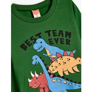 Erkek Bebek Dinozorlu Sweat 5WMB10144TK