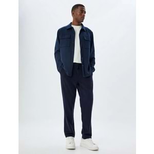 Chino Pantolon Cep Detaylı Viskon Karışımlı - KOTON - 5WAM40025HW - LACİVERT - 40