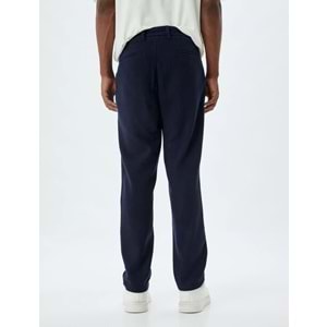 Chino Pantolon Cep Detaylı Viskon Karışımlı - KOTON - 5WAM40025HW - LACİVERT - 40