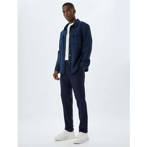 Chino Pantolon Cep Detaylı Viskon Karışımlı - KOTON - 5WAM40025HW - LACİVERT - 40