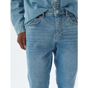 Skinny Fit Kot Pantolon - Michael Jean - KOTON - 5WAM40017ND - AÇIK İNDİGO - 33/30