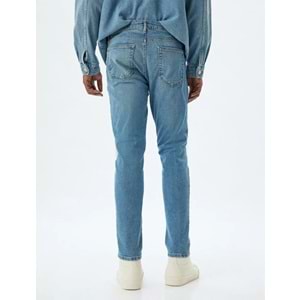 Skinny Fit Kot Pantolon - Michael Jean - KOTON - 5WAM40017ND - AÇIK İNDİGO - 36/32