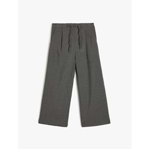 Kız Çocuk Geniş Paça Pantolon Beli Lastikli - KOTON - 5WKG40026AW - 5-6 YAŞ