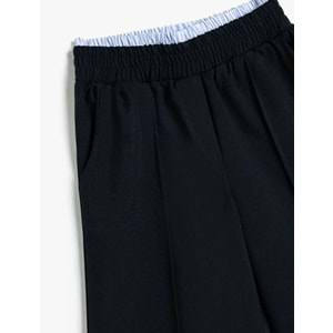 Kız Çocuk Basic Bol Paça Pantolon 5WKG40039AW