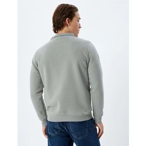 Yarım Fermuarlı Yaka Sweatshirt 5WAM70002MK