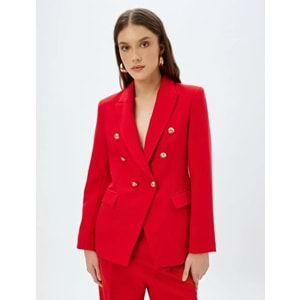 Kruvaze Blazer Ceket Düğmeli 5WAK50074UW