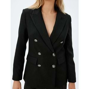 Kruvaze Blazer Ceket Kapaklı Cep Detaylı Regular Fit 5WAK50102UW