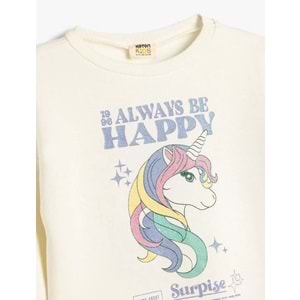 Kız Çocuk Unicorn Sweatshirt 5WKG10229AK