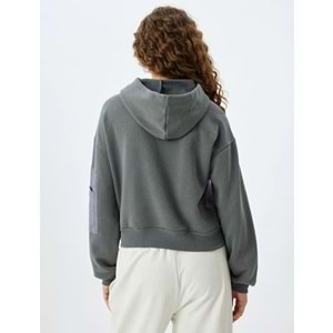 Kapüşonlu Sweatshirt 5WAL10191IK