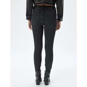 Kadın Giyim Yüksek Bel Kot Pantolon Dar Paça Push Up - Skinny Push Up Fit Jean 5WAL40052MD - KOTON - 5WAL40052MD - SİYAH - 26/32