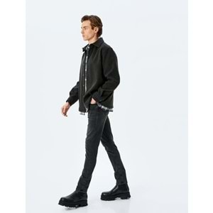 Slim Fit Jean Pantolon - Brad Jean - KOTON - SİYAH - 34/30