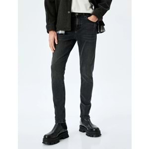 Slim Fit Jean Pantolon - Brad Jean - KOTON - SİYAH - 34/30