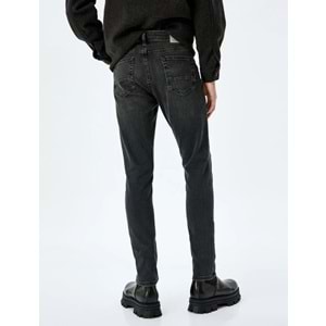 Slim Fit Jean Pantolon - Brad Jean - KOTON - SİYAH - 34/30