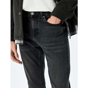 Slim Fit Jean Pantolon - Brad Jean - KOTON - SİYAH - 34/30