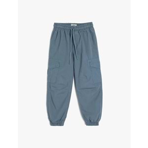 Erkek Çocuk Jogger Kargo Pantolon 5SKB40060TW - KOTON - ALTIN DESENLİ - 5-6 YAŞ