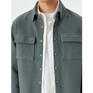 Uzun Kollu Gömlek Ceket 5SKT30003HW