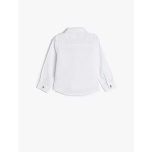 Erkek Bebek Basic Gömlek Düğmeli Pamuklu 5SMB60044TW