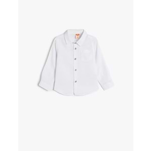Erkek Bebek Basic Gömlek Düğmeli Pamuklu 5SMB60044TW