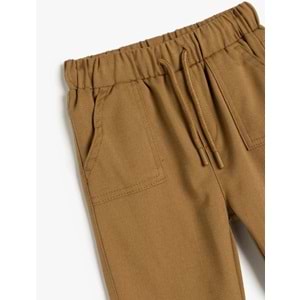 Erkek Bebek Jogger Pantolon 5SMB40033TW - KOTON - DEVE TÜYÜ - 9-12 AY