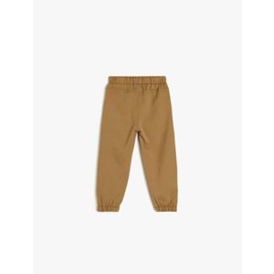 Erkek Bebek Jogger Pantolon 5SMB40033TW - KOTON - DEVE TÜYÜ - 9-12 AY