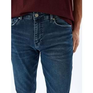 Normal Bel Pamuklu Slim Fit Denim Pantolon - Brad Jean 5SAM40036ND