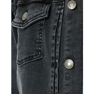 Kapaklı Cep Detaylı Düğmeli Pamuklu Klasik Jean Ceket 5SAM50003ND