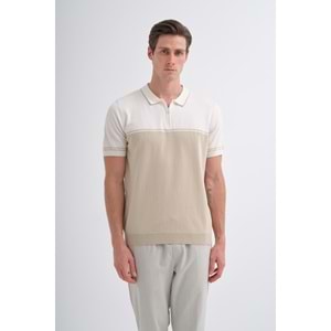 CAZ 3032 POLO YK. TRİKO T-SHIRT - CAZADOR - BEJ - XL
